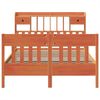 vidaXL Massivholzbett ohne Matratze Wachsbraun 140x190 cm Kiefernholz 3323274 Bild 4