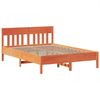 vidaXL Massivholzbett ohne Matratze Wachsbraun 140x190 cm Kiefernholz 3323274 Bild 5