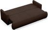 Selsey 'Ovo Mini' 3-Sitzer Schlafsofa mit Bettkasten, Braun, Chenille Easy Clean Bild 3