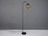 LED Stehleuchte in Schwarz/Gold mit ausgefallenem Stanzmuster, Höhe 147cm Bild 3