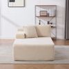 YakoHome Modulsofa Elfenbein 174x100x74,5 cm – Sofort einsatzbereites Polstersofa mit Chaiselongue, weichem Sitzkomfort und modernem Design Bild 3