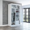 Schwebetürenschrank BRUNI 2-türig Schrank 120 cm (mit Spiegel) Farbe: Weiß , sonoma Bild 2