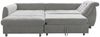 luma-home Ecksofa 17004-OTTO, mit Bettfunktion B250/T190/H84 cm, Liegefläche 179x190 cm, Ottomane links, Wellenunterfederung, Mikrofaser Grau Bild 2