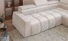 Ecksofa Designersofa DARCY in Stoff Salvador Flaschengrün Ottomane Rechts Bild 2