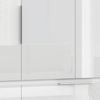 Drehtürenschrank >LUANO< 4 Schubladen, 6 Türen, Weiss / Weiss Glanz - 269,7x210,5x60cm (BxHxT) Bild 4