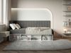 Selsey 'Ventrio' Jugendbett linksseitig mit Regalen, Easy-Clean-Samtbezug, dunkelgrau, 90x200 cm Bild 2