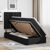 vidaXL Aufbewahrungsbett mit Matratze Schwarz 100 x 200 cm Kunstleder 3371653 Bild 4