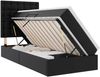 vidaXL Aufbewahrungsbett mit Matratze Schwarz 100 x 200 cm Kunstleder 3371653 Bild 2