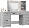 vidaXL Schminktisch mit Schubladen 3 pcs Graues Sonoma Holzwerkstoff 3334214 Bild 3
