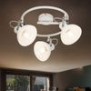 LED Deckenleuchte, Spots beweglich, Chrom, Glas, L 35 cm Bild 3