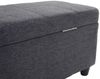 Aufbewahrungs-Truhe Kriens, Sitzbank Bank, Stoff/Textil, 45x114x45cm FSC®-zertifiziert ~ dunkelgrau Bild 5