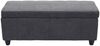 Aufbewahrungs-Truhe Kriens, Sitzbank Bank, Stoff/Textil, 45x114x45cm FSC®-zertifiziert ~ dunkelgrau Bild 4