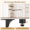 Schreibtisch mit Ladestation 120 x 65 cm Computertisch mit offenem Bücherregal Natur Bild 4