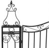 vidaXL Gartentor Schwarz 121x8x200 cm Schmiedeeisen 363434 Bild 4
