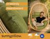 sunnypillow Hängesessel Auflage für Rattan & Polyrattan Hängeschaukel, Grün Bild 3