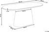 Esstisch LOCKHART Dunkle Esche 180 cm 90 cm Bild 2