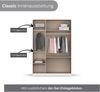 rauch Drehtürenschrank Kleiderschrank Schrank Garderobe COSTA in den Breiten 91/136/181 cm (in 3 Ausstattungen BASIC/CLASSIC/PREMIUM) viel Platz, grifflose Front und Push-to-Open Funktion MADE IN GERMANY Bild 3