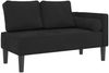 vidaXL Chaiselongue mit Kissen Schwarz Samt Bild 2