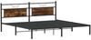 vidaXL Bettgestell ohne Matratze Räuchereiche 200x200 cm Holzwerkstoff 4106750 Bild 5