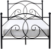 Bett mit Lattenrost Metall DINARD 120 x 200 cm Schwarz Bild 5