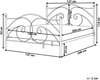 Bett mit Lattenrost Metall DINARD 120 x 200 cm Schwarz Bild 2