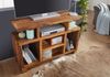 Sideboard Sheesham Massivholz 115 x 76 x 40 cm Landhaus-Stil, Fernseh-Kommode mit Staufächern, TV-Schrank Anrichte Echt-Holz mit 4 Standbeinen Bild 5