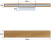 ZMH LED Wandlampe innen Wandleuchte: 52CM Holz Modern Flurlampe Up und Down Design 17W Treppenhauslampe Indirekt 3000K Warmweiß Wandbeleuchtung für Wohnzimmer Schlafzimmer Flur Treppenhaus Bild 4