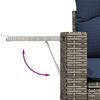 vidaXL 6-teiliges Gartensofa-Set mit Kissen, grau, Polyrattan 3220520 Bild 3