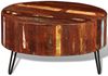 vidaXL Couchtisch Altholz Massiv Rund 241626 Bild 3