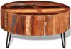 vidaXL Couchtisch Altholz Massiv Rund 241626 Bild 5