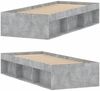 vidaXL Bettgestell Betongrau 75x190 cm 3203848 Bild 2