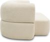 DOMO. collection Sofa 700 019, 2-Sitzer Schlafsofa, ovale Form, Schlaffunktion, mit Nierenkissen, Federkern Polsterung, 2er Couch, 208 x 115 x 78 (BxTxH), creme Bild 4