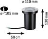 Paulmann 94732 LED Bodeneinbauleuchte Goldlicht rund 110mm Edelstahl Bild 3