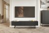 Selsey 'Veldio' TV-Lowboard 2-türig, schwarz mit Metallgestell, ca. 46 x 175 x 32 cm Bild 2