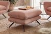 KAWOLA Sitzgruppe CHARME 3-Sitzer Sessel Hockerbank Cord rosa 94 x 95 x 225 cm Bild 5