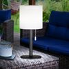 RGB LED Solar Tischleuchte, Fernbedienung, dimmbar, USB, H 30 cm Bild 2