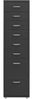 vidaXL Aktenschrank mit Rollen Anthrazit 28x41x109 cm Metall 335923 Bild 2