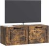 vidaXL Wandmontierter TV-Schrank Geräucherte Eiche 78,5 x 31 x 30 cm 899400 Bild 3