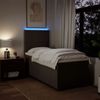 vidaXL Boxspringbett mit Matratze Hellgrau 90x200 cm Stoff 3292664 Bild 5