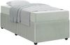 vidaXL Bettrahmen mit Matratze Hellgrau 90 x 190 cm Stoff 3398334 Bild 2