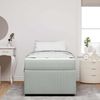 vidaXL Bettrahmen mit Matratze Hellgrau 90 x 190 cm Stoff 3398334 Bild 3