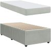vidaXL Bettrahmen mit Matratze Hellgrau 90 x 190 cm Stoff 3398334 Bild 5