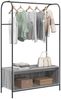 vidaXL Kleiderständer Grau 100 x 44 x 160 cm Holzwerkstoff 868454 Bild 3