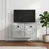 vidaXL Wandmontierter TV-Schrank 59,5 x 31 x 30 cm Betongrau 899218 Bild 4