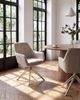 Esszimmerstuhl 2er Set JODAR Stoff Beige Bild 3