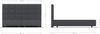 Boxspringgestell Dream-Fine 180x200 cm Mikrofaser Schwarz Bild 3