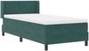 vidaXL Boxspringbett mit Kopfteil Dunkelgrün 200 x 90 cm Samt 3341507 Bild 5