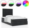 vidaXL Ottoman-Bett mit Matratzen & LEDs Schwarz 120x190 cm Samt 3314308 Bild 5