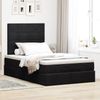 vidaXL Ottoman-Bett mit Matratzen & LEDs Schwarz 120x190 cm Samt 3314308 Bild 4