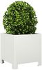 vidaXL Pflanzkübel 2 Stk. Weiß 30x30x30 Stahl 851188 Bild 4